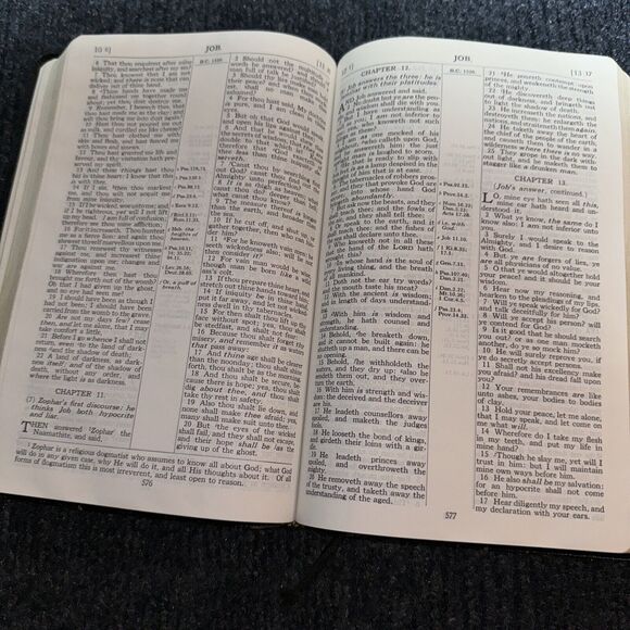 Oxford Scofield Study System Bible KJV 281 PBB HIC 8vo Refs Black Leather USED - Picture 10 of 16